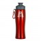 Red / Gray 28 oz Single-Wall Curved Sports Bottle