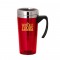 Red / Silver 16 oz Classic Stainless Steel Travel Mug