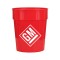 Red 16 oz Fluted Stadium Cup