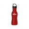 Red 18 oz Contour Stainless Steel Drinking Bottle