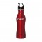 Red 25 oz Contour Stainless Steel Drinking Bottle