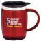 Red 16 oz. Desk Jockey Travel Coffee Mug