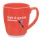 Red 16 oz. Large Red or Orange Bistro w/ Accent Coffee Mug