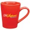 Red 13 oz. Sausalito Ceramic Coffee Mug