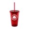 Red 16oz Acrylic Double Wall Chiller Cup & Straw - Full Color