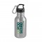 Silver / Black 17 oz Wide-Mouth Stainless Steel Sports Bottle