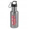 Silver / Black 20 oz Wide-Mouth Stainless Steel Sports Bottle