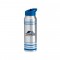 Silver / Blue 32 oz Striped Aluminum Water Bottle