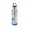 Silver / Blue 25 oz. Stainless Wave Water Bottle-Silver / Blue