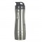 Silver / Gray 28 oz Single-Wall Ridged Sports Bottle