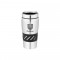 Silver 16 oz Stainless Steel Double-Wall Tumbler with Rubber Grip