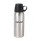 Stainless / Black 24 oz Dual Top Stainless Steel Water Bottle