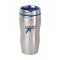 Stainless / Blue 16 oz Accent Lid Tapered SS Tumbler