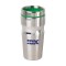 Stainless / Green 15 oz Accent Lid Band Tumbler