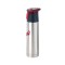 Stainless / Red 18 oz Wedge Vacuum Water Bottle