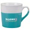 Teal 14 oz. Ceramic Dip Coffee Mug