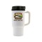 White / Black 14 oz Thermal Coffee Mug (Full Color)