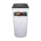 White / Black 14oz Acrylic Double Wall on the Go Tumbler - Full Color