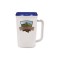 White / Blue 22 oz Thermal Coffee Mug (Full Color)