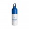 White / Blue 25 oz 2-Tone Color Spot Aluminum Water Bottle