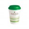 White / Green 14 oz Striped Coffee Cup Tumbler
