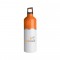 White / Orange 25 oz 2-Tone Color Spot Aluminum Water Bottle