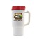 White / Red 14 oz Thermal Coffee Mug (Full Color)