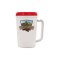 White / Red 22 oz Thermal Coffee Mug (Full Color)