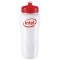 White / Red 26 oz. Wave Poly-Clean(TM) Bottle