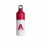 White / Red 25 oz 2-Tone Color Spot Aluminum Water Bottle