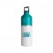 White / Teal 25 oz 2-Tone Color Spot Aluminum Water Bottle