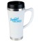 White 16 oz. Hudson Travel Coffee Mug