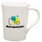 White 11 oz. Ceramic Horizon Coffee Mug