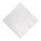 White Embossed 3 Ply Colored Beverage Napkin