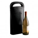 Debossed Leather Double Wine Carrier