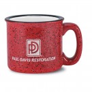 14 oz Campfire Speckle Red Vitrified Ceramic Coffee Mug