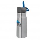 26 oz. Carabiner Clip Steel Water Bottle