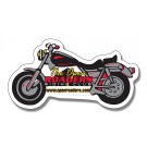 4.25 x 2.25 Motorcycle Shape Magnet