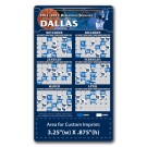 3.5 x 6 Round Corner Basketball Schedule Magnet