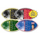 7 x 4 Football Shape Sport Schedule Magnet
