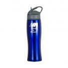 28 oz Single-Wall Curved Bottle with Straw