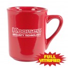 8 1/2 oz Red Vitrified Diner Ceramic Coffee Mug