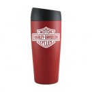 16oz Double Wall Push Top Stainless Tumbler