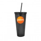 24oz Acrylic Double Wall Chiller Cup & Straw - Full Color