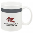 10 oz. Color Stripe Ceramic Coffee Mug