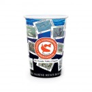 20 oz Reusable White Plastic Cup - Full Color